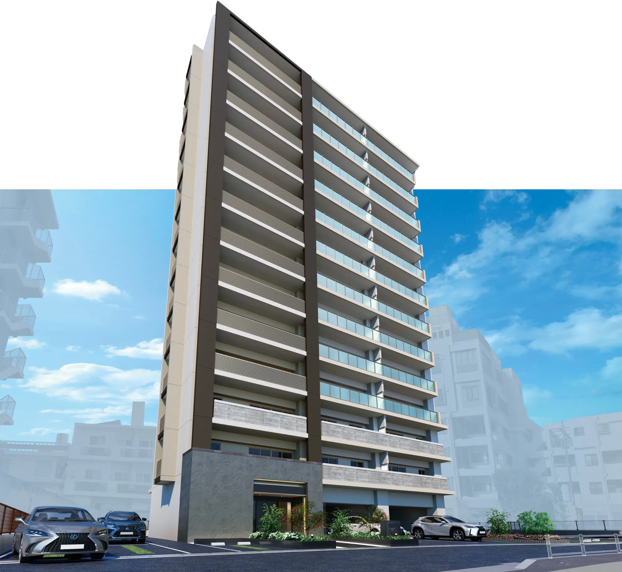 外觀完成預想圖威斯汀大衣安裡站彩住宅區