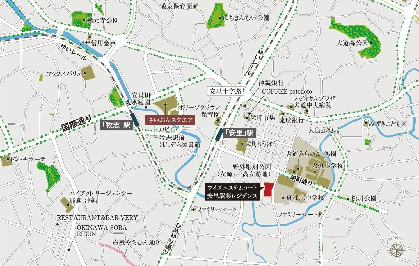 地圖威斯汀大衣安裡站彩住宅區